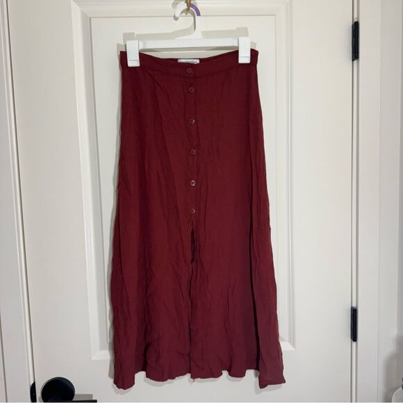 Urban Outfitters Red High Waisted Maxi Skirt - Picture 3 of 5